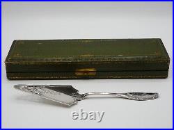 Rare Pelle A Tarte En Argent Massif Poincon Minerve 1 Er Titre Avec Coffret