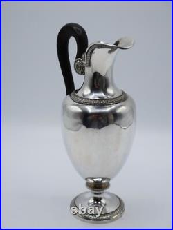 Rare Pichet En Argent Massif Poincon Coq Paris 1809 Palmettes Mascaron