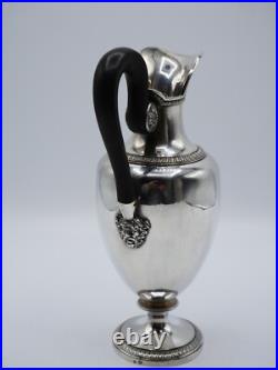 Rare Pichet En Argent Massif Poincon Coq Paris 1809 Palmettes Mascaron