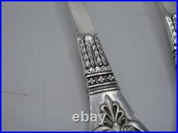 Rare Service A Salade 2 Pieces Argent Massif Poincon Minerve Baron Gerard