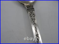 Rare Service A Salade 2 Pieces Argent Massif Poincon Minerve Baron Gerard