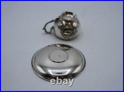 Rare Tasse A Moka En Argent Massif Poincon Minerve 1 Er Titre