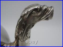 Rare Theiere En Argent Massif Poincon Minerve 1 Er Titre Decor Mascaron