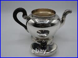 Rare Theiere En Argent Massif Poincon Minerve 1 Er Titre Decor Mascaron