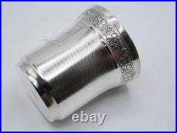 Rare Timbale 108 Grs Argent Massif Poincon Minerve 1er Titre Louise