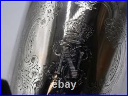 Rare Timbale 130 Grs Argent Massif Poincon Minerve Napoleon 3 Couronne Imperiale