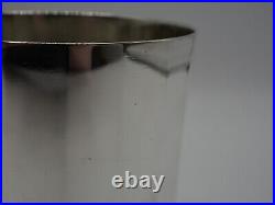 Rare Timbale A Pans 192 Grs Argent Massif Poincon Minerve 19 Eme Aucune Gravure