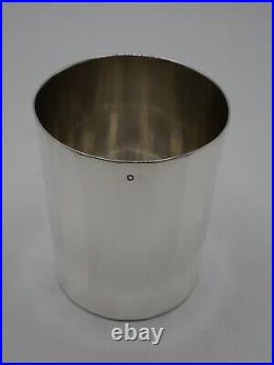 Rare Timbale A Pans 192 Grs Argent Massif Poincon Minerve 19 Eme Aucune Gravure