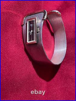 Rare montre bracelet de style Art Déco Difor Suisse argent & vermeil poinçons
