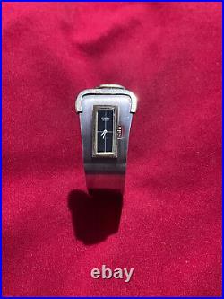 Rare montre bracelet de style Art Déco Difor Suisse argent & vermeil poinçons