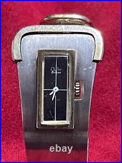 Rare montre bracelet de style Art Déco Difor Suisse argent & vermeil poinçons