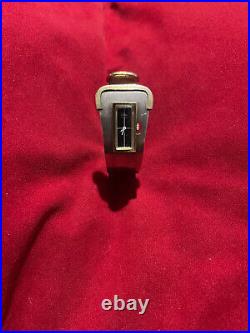Rare montre bracelet de style Art Déco Difor Suisse argent & vermeil poinçons