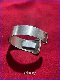 Rare montre bracelet de style Art Déco Difor Suisse argent & vermeil poinçons