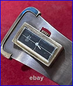 Rare montre bracelet de style Art Déco Difor Suisse argent & vermeil poinçons