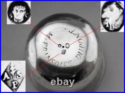 Rare timbale argent massif POINCON 1 ER COQ 1798-1809 gravé M? Françoise Dupont