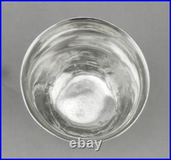 Rare timbale argent massif POINCON 1 ER COQ 1798-1809 gravé M? Françoise Dupont