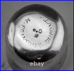 Rare timbale argent massif POINCON 1 ER COQ 1798-1809 gravé M? Françoise Dupont