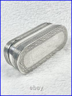Rarissime Tabatière Ancienne Ciselée Poinçon Coq Argent Massif Et Or 18k Rarissime Tabatière Ancienne Ciselée Poinçon Coq Argent Massif Et Or 18k
