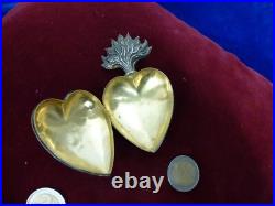 Reliquaire marial argent massif, poincon hure, intérieur vermeil, H 95mm, P22g