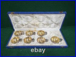 SERIE DE 7 TASTEVINS EN ARGENT MASSIF POINCON MINERVE EN COFFRET DE 126,92 g