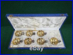 SERIE DE 7 TASTEVINS EN ARGENT MASSIF POINCON MINERVE EN COFFRET DE 126,92 g