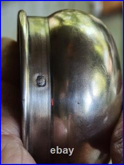 SERVICE 5 FLACONS CRISTAL ARGENT MASSIF- POINCON MINERVE- MONOGRAMME XIXeme