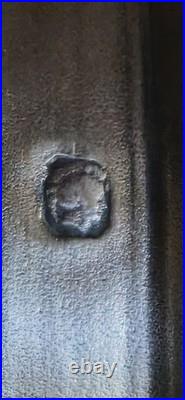 SERVICE 5 FLACONS CRISTAL ARGENT MASSIF- POINCON MINERVE- MONOGRAMME XIXeme