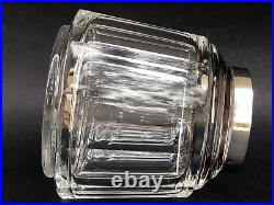 SUBLIME ancien GRAND FLACON CRISTAL BACCARAT ARGENT MASSIF poinçon MIVERVE