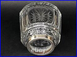 SUBLIME ancien GRAND FLACON CRISTAL BACCARAT ARGENT MASSIF poinçon MIVERVE