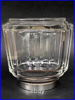 SUBLIME ancien GRAND FLACON CRISTAL BACCARAT ARGENT MASSIF poinçon MIVERVE