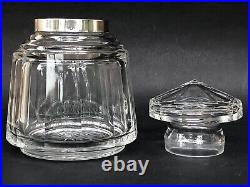 SUBLIME ancien GRAND FLACON CRISTAL BACCARAT ARGENT MASSIF poinçon MIVERVE