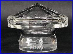 SUBLIME ancien GRAND FLACON CRISTAL BACCARAT ARGENT MASSIF poinçon MIVERVE