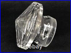 SUBLIME ancien GRAND FLACON CRISTAL BACCARAT ARGENT MASSIF poinçon MIVERVE