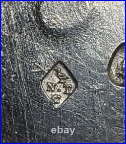 SUCRIER XVIIIème ARGENT massif LOUIS XVI Paris 1797 -1798 poinçon COQ sanglier 1