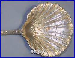 -SUPERBE ANCIENNE CUILLERE A FRAISES ARGENT MASSIF Poinçon MINERVE VITRINE D