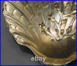 -SUPERBE ANCIENNE CUILLERE A FRAISES ARGENT MASSIF Poinçon MINERVE VITRINE D