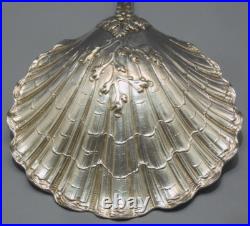 -SUPERBE ANCIENNE CUILLERE A FRAISES ARGENT MASSIF Poinçon MINERVE VITRINE D