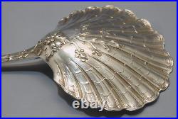 -SUPERBE ANCIENNE CUILLERE A FRAISES ARGENT MASSIF Poinçon MINERVE VITRINE D