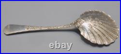 -SUPERBE ANCIENNE CUILLERE A FRAISES ARGENT MASSIF Poinçon MINERVE VITRINE D