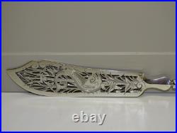 -SUPERBE PELLE A POISSON ARGENT MASSIF D'1 SEULE PIECE Poinçon MINERVE Titre 1 D
