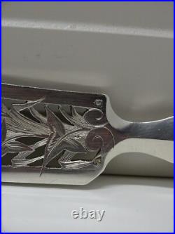 -SUPERBE PELLE A POISSON ARGENT MASSIF D'1 SEULE PIECE Poinçon MINERVE Titre 1 D