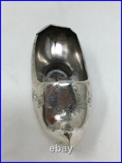 Sabot Chaussure Argent Massif Poinçon Minerve Antique Silver Shoe 22 gr