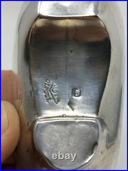 Sabot Chaussure Argent Massif Poinçon Minerve Antique Silver Shoe 22 gr