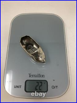 Sabot Chaussure Argent Massif Poinçon Minerve Antique Silver Shoe 22 gr