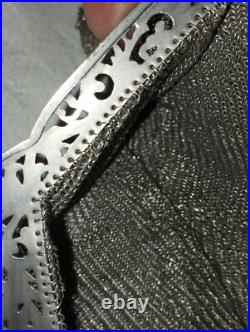 Sac de bal en argent massif 283 grammes poinçons araignée 800/1000 19e