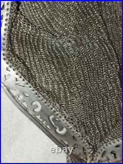 Sac de bal en argent massif 283 grammes poinçons araignée 800/1000 19e