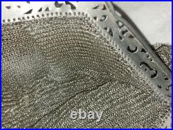 Sac de bal en argent massif 283 grammes poinçons araignée 800/1000 19e