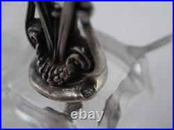 Saleron Double Argent Massif France Poincon Minerve 1 Er Titre Art Nouveau