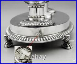 Saleron double époque Restauration argent massif poinçon VIEILLARD poids 531Grs