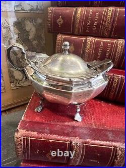 Salière de Table Anglais Argent Massif & Poinçon Silver Salt Shaker